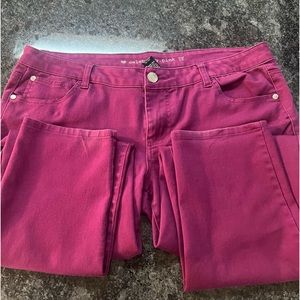 Celebrity Pink size 15 Magenta colored jeans.